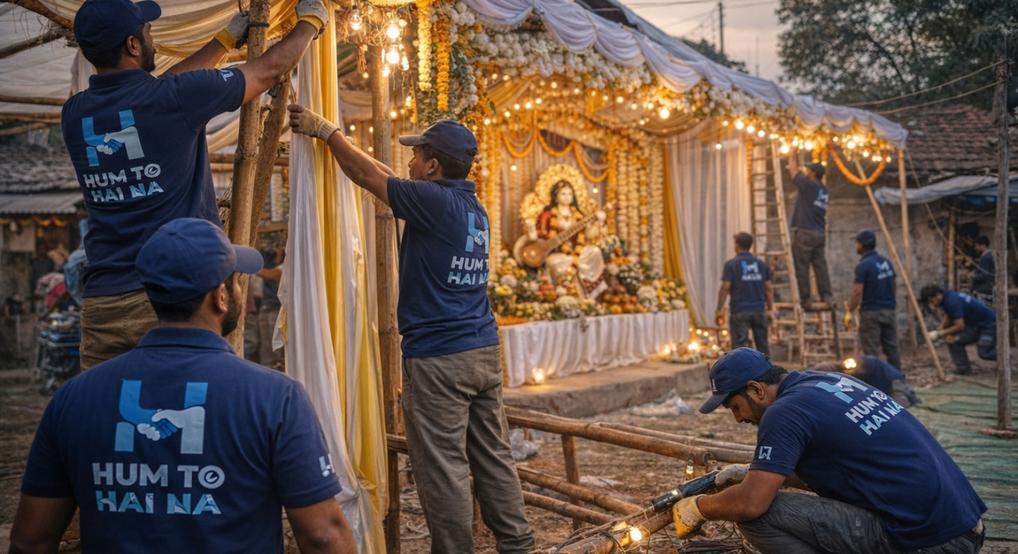 Best Tent & Pandal Services in Bihar for Saraswati Puja | HumToHaiNa